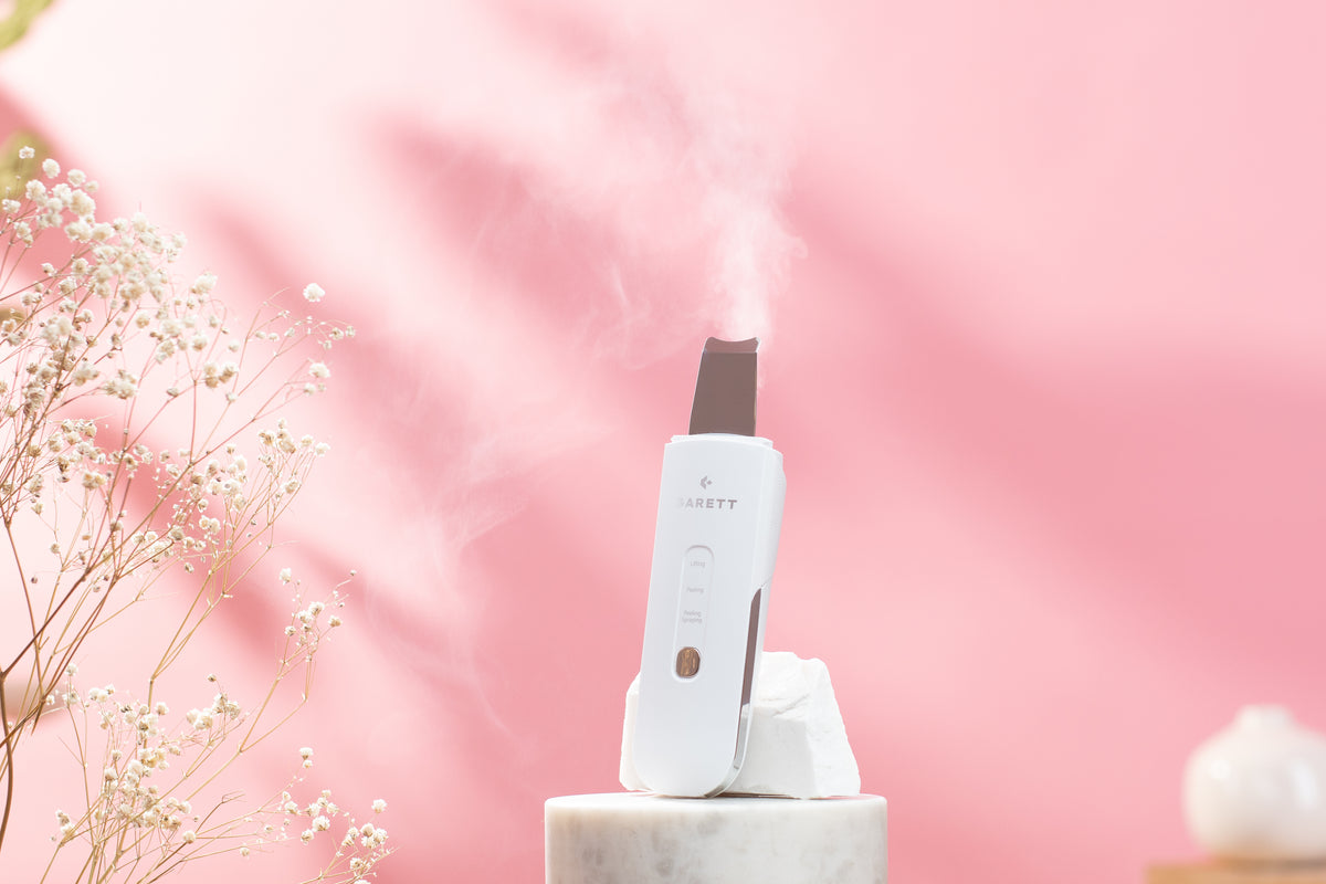 Spatule ultrasonique peeling visage Breeze Scrub — avec vapeur